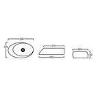 Cuba De Apoio Oval 53x32x14cm Vulcano Acqua Brasil Branco Bri