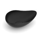 Cuba De Apoio Oval 54x37,5cm Ruy Ohtake Roca Matte Black