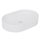 Cuba de Apoio Oval Barcelona 57x37cm Branco Matte Sensea