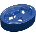 Cuba De Apoio Oval C01 Para Banheiro Onix O43 Azul Escuro - L