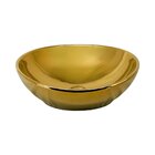 Cuba De Apoio Oval Dourada Móvel Do Brasil