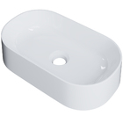 Cuba De Apoio Oval Para Banheiro Lavabo Laila C01 O42w Branco