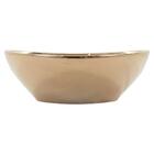 Cuba De Apoio Oval Rose Gold Lavabo 14x41x33cm