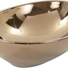 Cuba De Apoio Oval Rose Gold Lavabo 14x41x33cm