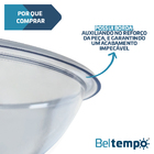 Cuba de Apoio Para Banheiro 30cm Redonda Cristal