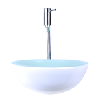 Cuba De Apoio Para Banheiro 30cm Vidro Temperado Branca