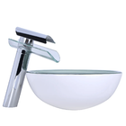 Cuba De Apoio Para Banheiro 30cm Vidro Temperado Branca