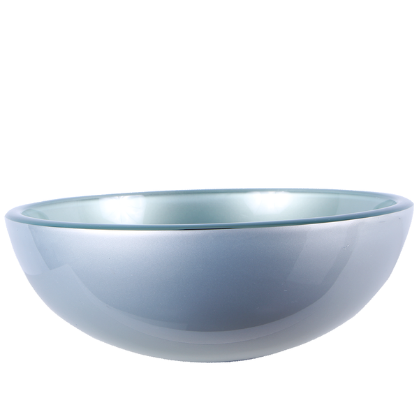 Cuba De Apoio Para Banheiro 30cm Vidro Temperado Prata