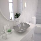 Cuba De Apoio Para Banheiro Abaulada L42 Lux Compace Cinza