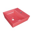 Cuba De Apoio Para Banheiro Aq33 Angular Volcano Rosa