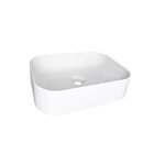 Cuba De Apoio Para Banheiro Em Mármore Sintético Luna Branco