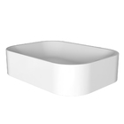 Cuba De Apoio Para Banheiro Em Mármore Sintético Luna Branco