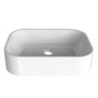 Cuba De Apoio Para Banheiro Em Mármore Sintético Luna Branco