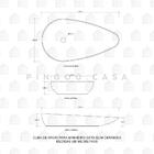 Cuba De Apoio Para Banheiro Gota Slim Louça Cerâmica 76,5 Cm