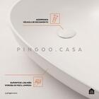 Cuba De Apoio Para Banheiro Gota Slim Louça Cerâmica 76,5 Cm