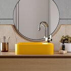 Cuba De Apoio Para Banheiro Gross Ro36 Retangular Amarelo