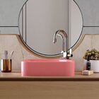 Cuba De Apoio Para Banheiro Gross Ro36 Retangular Rosa