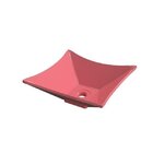 Cuba De Apoio Para Banheiro L30 Lux Quadrada Folha Compace Ro