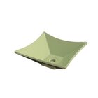 Cuba De Apoio Para Banheiro L30 Lux Quadrada Folha Compace Ve