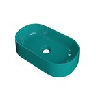 Cuba De Apoio Para Banheiro Laila O42 Oval Compace Azul Turqu