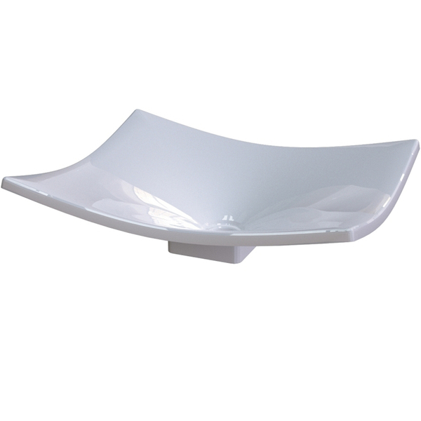 Cuba De Apoio Para Banheiro Lavabo C01 Folha F44 Branco - Lya