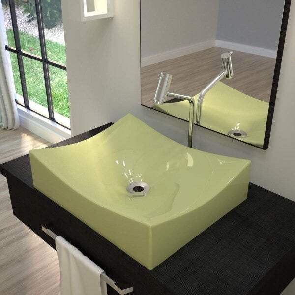 Cuba De Apoio Para Banheiro Ml44w Retangular Folha Compace Ve