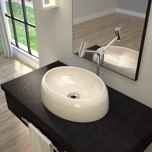 Cuba De Apoio Para Banheiro Ov39w Capri Compace Bege