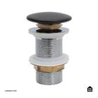 Cuba De Apoio Para Banheiro Oval Louça Cerâmica 37cm Obsidian