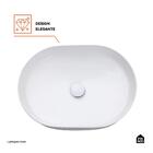 Cuba De Apoio Para Banheiro Oval Louça Cerâmica Neptunita Pin