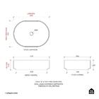 Cuba De Apoio Para Banheiro Oval Louça Cerâmica Neptunita Pin