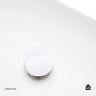 Cuba De Apoio Para Banheiro Oval Louça Cerâmica Petalita Ping