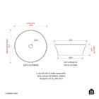 Cuba De Apoio Para Banheiro Oval Louça Cerâmica Urban Pingoo.