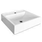 Cuba de Apoio Para Banheiro Pia Quadrada 40cm Ônix Beltempo