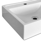 Cuba de Apoio Para Banheiro Pia Quadrada 40cm Ônix Beltempo