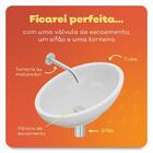 Cuba De Apoio Para Banheiro Platinum 35cm Branco - Incepa Lou