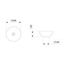 Cuba De Apoio Para Banheiro Platinum 35cm Branco - Incepa Lou