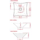 Cuba De Apoio Para Banheiro Quadrada C01 Lux Azul Turquesa -