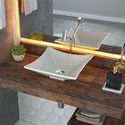 Cuba De Apoio Para Banheiro Quadrada C01 Lux L34 Bege - Lyam