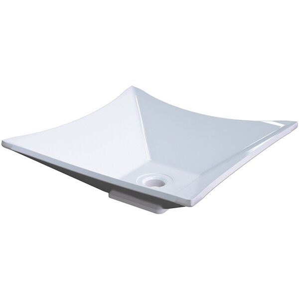 Cuba De Apoio Para Banheiro Quadrada C01 Lux L34 Branco - Lya