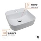 Cuba De Apoio Para Banheiro Quadrada Cerâmica Granada Pingoo.