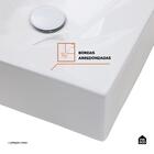 Cuba De Apoio Para Banheiro Quadrada Louça Cerâmica Titanita