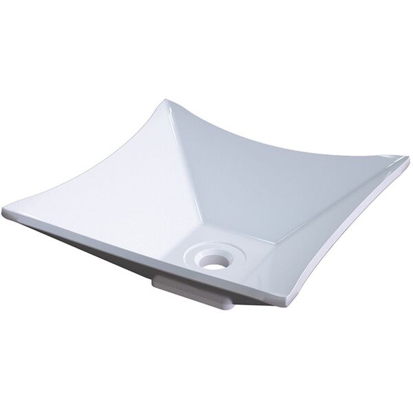 Cuba De Apoio Para Banheiro Quadrada Lux Branco - Lyam Decor