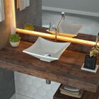 Cuba De Apoio Para Banheiro Quadrada Lux Branco - Lyam Decor