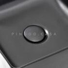 Cuba De Apoio Para Banheiro Quadrada Slim Louça Cerâmica 31 C