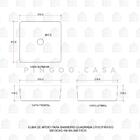 Cuba De Apoio Para Banheiro Quadrada Slim Louça Cerâmica 31 C