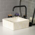 Cuba De Apoio Para Banheiro Quadrada Slim Louça Cerâmica 31 C