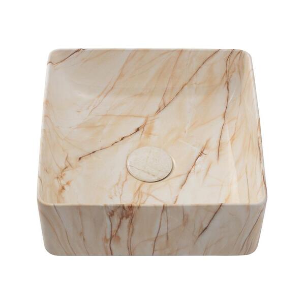 Cuba De Apoio Para Banheiro Quadrada Slim Louça Cerâmica 31 C