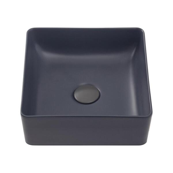 Cuba De Apoio Para Banheiro Quadrada Slim Louça Cerâmica 31 C