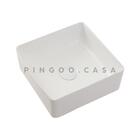 Cuba De Apoio Para Banheiro Quadrada Slim Louça Cerâmica 31 C