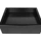 Cuba De Apoio Para Banheiro Quartzo 40x30cm Preto Fosco Ventu